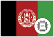 Afganistan eSIM – Travel connectivity for Afganistan. Image featuring the Afgani flag and an eSIM icon