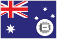 Austria eSIM – Travel connectivity for Australia. Image featuring the Australian flag and an eSIM icon