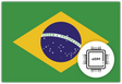 Brazil eSIM – Travel connectivity for Brazil. Image featuring the Brazilian flag and an eSIM icon
