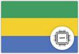 Gabon eSIM – Travel connectivity for the Gabon. Image featuring the Gabonese flag and an eSIM icon.