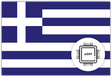 Greece eSIM – Travel connectivity for Greece. Image featuring the Greek flag and an eSIM icon
