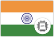 India eSIM – Travel connectivity for India. Image featuring the Indian flag and eSIM icon