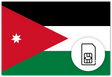 Jordan SIM Card – Travel connectivity for Jordan. Image featuring the Jordanian flag and a SIM card icon.