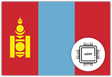 Mongolia eSIM – Travel connectivity for Mongolia. Image featuring the Mongolian flag and eSIM icon.