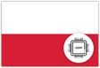 Poland eSIM – Travel connectivity for Poland. Image featuring the Polish flag and an eSIM icon