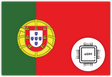 Portugal eSIM – Travel connectivity for Portugal. Image featuring the Portuguese flag and eSIM icon