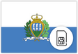 San Marino SIM Card – Travel connectivity for the San Marino. Image featuring the San Marino flag and SIM icon