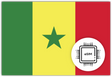 Senegal eSIM – Travel connectivity for Senegal. Image featuring the Senegalese flag and an eSIM icon.