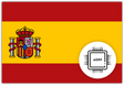 Spain eSIM – Travel connectivity for Spain. Image featuring the Spanish flag and eSIM icon