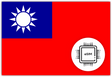 Taiwan eSIM – Travel connectivity for Taiwan. Image featuring the Taiwanese flag and eSIM icon