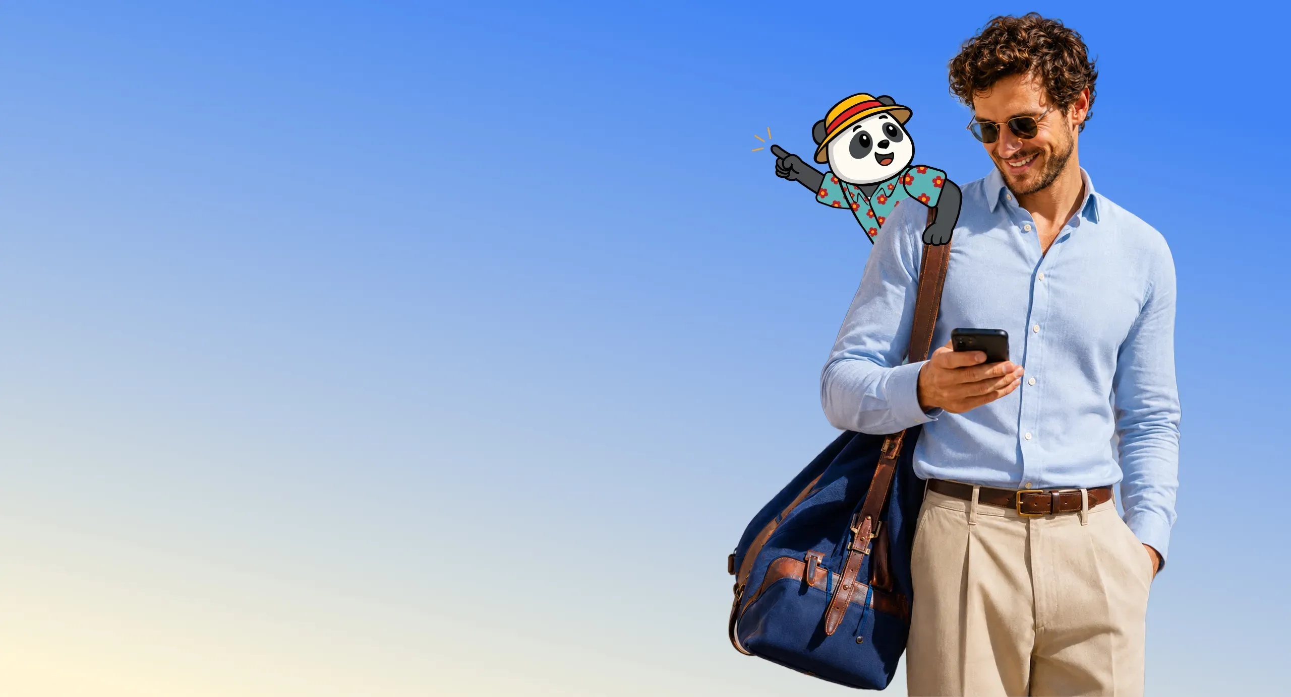 Traveller at airport