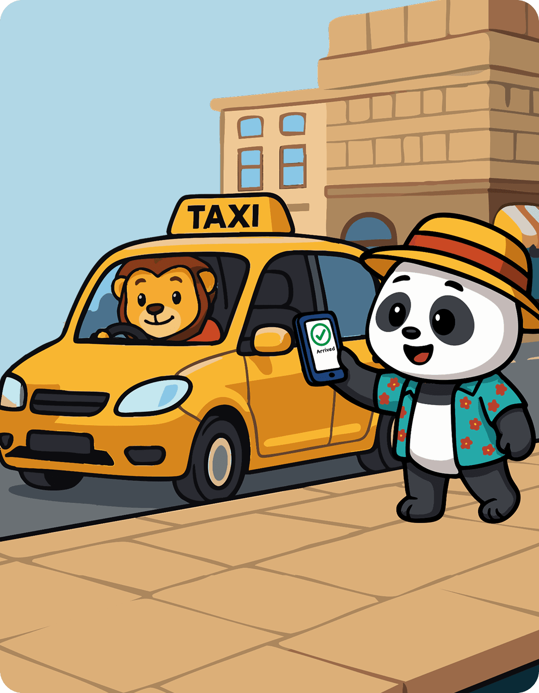 Book rides with familiar apps