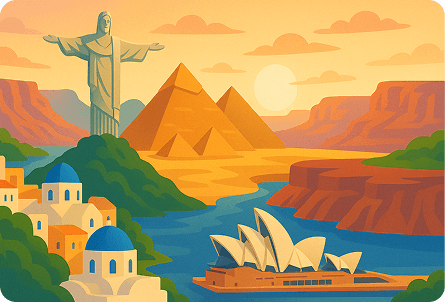 Global travel destinations